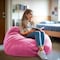 Flash Furniture Bean Bag Chair, 42 in W 42" L 19" H DG-BEAN-LARGE-SOLID-PK-GG - alternate 8